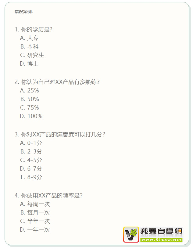 設(shè)計(jì)師做調(diào)研問卷時(shí)，容易出現(xiàn)的5個(gè)問題